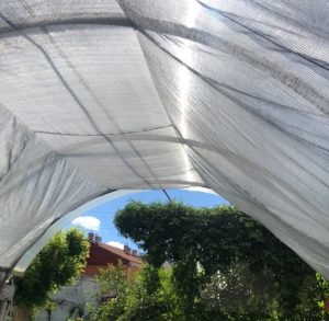 Malla de sombreo 70% gris plata
