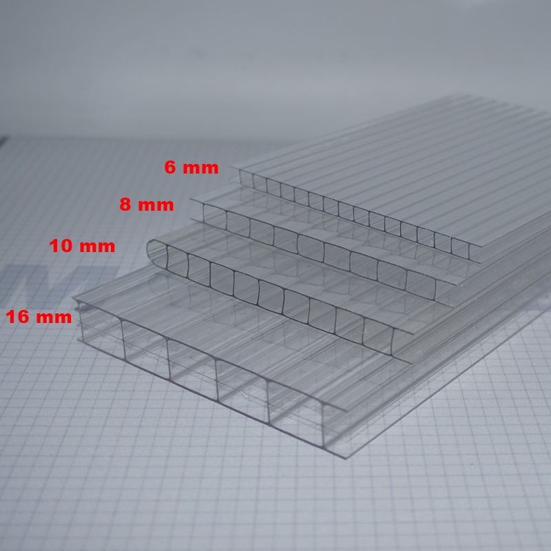 Placas Policarbonato 6mm Alveolar Transparente 4,35 X 2,10