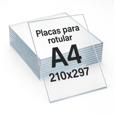Planchas de Metacrilato Transparente A4 (210×297 mm)
